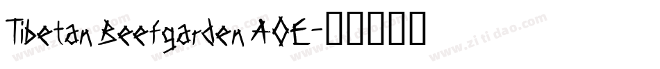 Tibetan Beefgarden AOE字体转换
